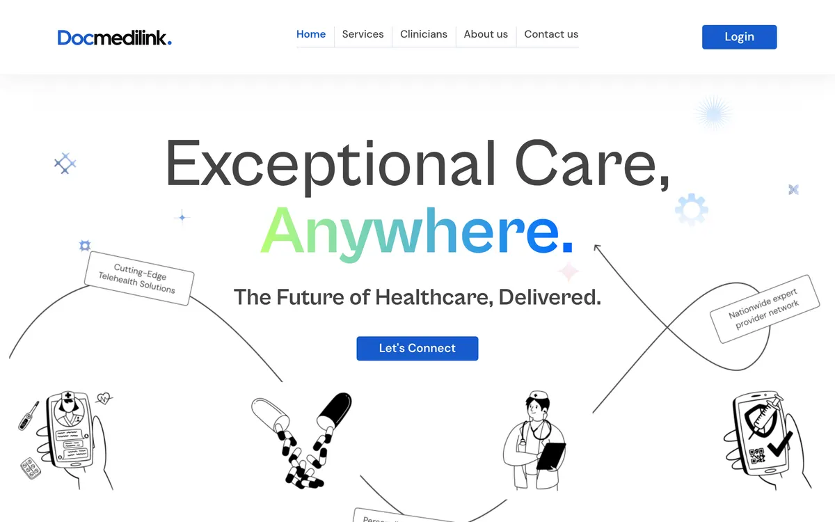 The DocMediLink website
